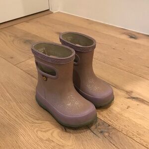 Bogs Kids Rainboots - Skipper Glitter Size 4 Toddler